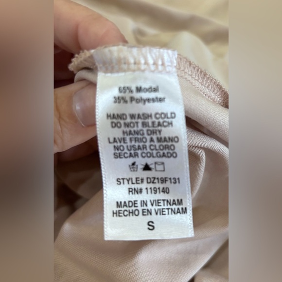 Double Zero Light Beige Tan Maxi Oversize Sheath style Dress Size Small - Picture 6 of 7